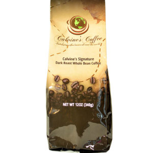 Calvine's Signature Dark Roast coffee Blend